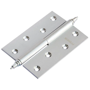 MB 100X70X3 SC L C, латунная петля с коронкой левая, матовый хром MB 100X70X3 SC L C, латунная петля с коронкой левая, матовый хром