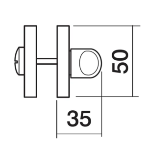LUX-WC-R2 OSA, завертка сантехническая, матовое золото
