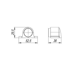 Упор дверной DS PF-52 SN-3 мат.никель Упор дверной DS PF-52 SN-3 мат.никель