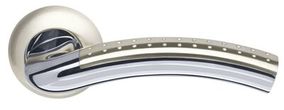 Ручка Armadillo (Армадилло) раздельная Libra LD26-1SN/CP-3 матовый никель/хром TECH (кв. 8х140)