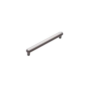 Ручка мебельная CEBI A1102 160 мм MP27 (черный матовый никель) серия NOLA Ручка мебельная CEBI A1102 160 мм MP27 (черный матовый никель) серия NOLA