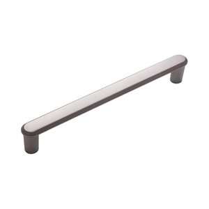 Дверная ручка скоба CEBI A5102 300 мм MP27 (черный матовый никель) серия NOLA