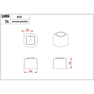 Дверной ограничитель CEBI C612 MP67 (антрацит полимер) CEBI Дверной ограничитель CEBI C612 MP67 (антрацит полимер) CEBI