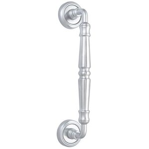 Дверная ручка скоба PETRA (Петра) 250 мм (205 мм) R01 матовый хром F05