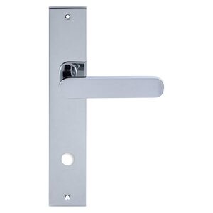 Дверная ручка Hi-tech JEMMA 116 на планке PL11 полированный хром F04 сантехническая завертка WC Дверная ручка Hi-tech JEMMA 116 на планке PL11 полированный хром F04 сантехническая завертка WC