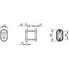 Накладка Fuaro (Фуаро) под цилиндр DSS-02P-ET (нержавейка)