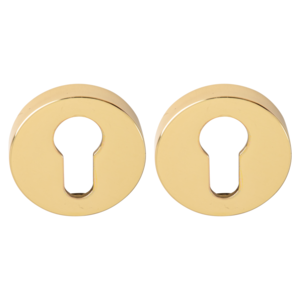 FORME Дверная накладка под цилиндр круглая Полированная латунь ALYA NS34 (FIXA)