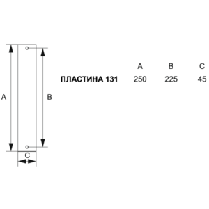 Дверная ручка 283/131 Pass Carlo Матовая латунь/латунь